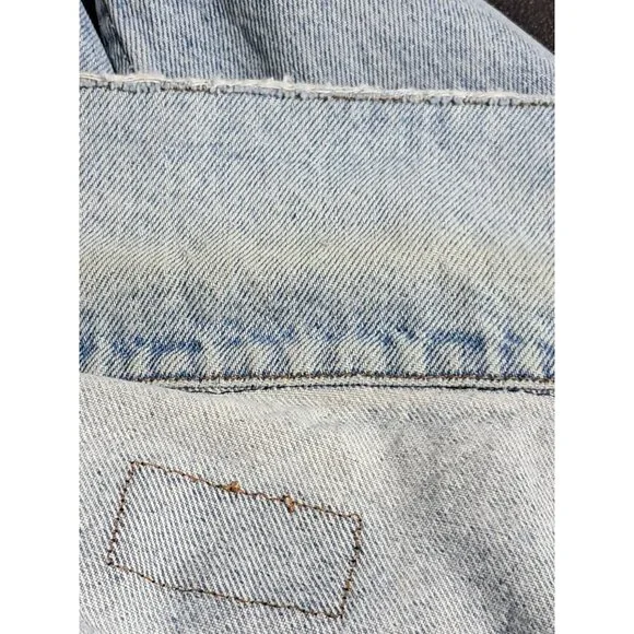 Levis S Vintage Denim Jacket Light Wash 100% Cotton Made In USA 1978 - Picture 11 of 13
